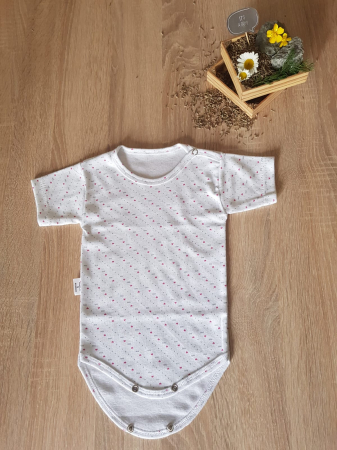 Hainute 0 - 1 an - Body maneca scurta Fabricat In Romania