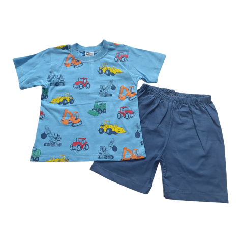 Hainute 2 - 3 ani - Tricou si pantaloni scurti, set 2 piese hăinuțe copilasi , Fabricat in Turcia, Bumbac