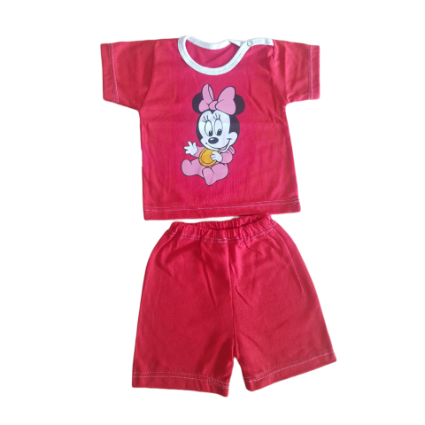 Pantaloni & Caciuli & Sosete - Tricou si pantaloni scurti, set 2 piese , Fabricat in Romania, Bumbac