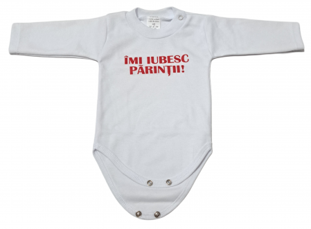 Hainute 0 - 1 an - Body maneca lunga Fabricat in Romania
