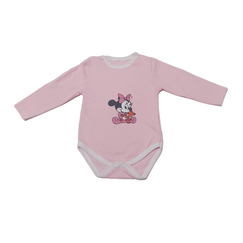 Marime 6 - 9 luni - Body copilasi model maneca lunga Bumbac 100% - Fabricat în România