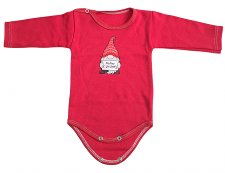 Hainute tema de Craciun - Body maneca lunga Fabricat in Romania