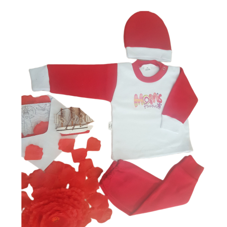 Marime 3 - 6 luni - Set 3 piese Fabricat in Romania, Bumbac