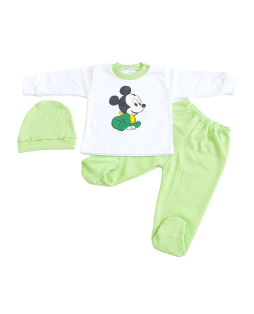 Marime 3 - 6 luni - Set 3 piese Fabricat in Romania, Bumbac