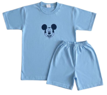 Hainute 4 - 5 ani - Tricou si pantaloni scurti, set 2 piese , Fabricat in Romania, Bumbac