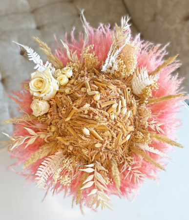 Buchet mireasa/cununie civila roz [2]