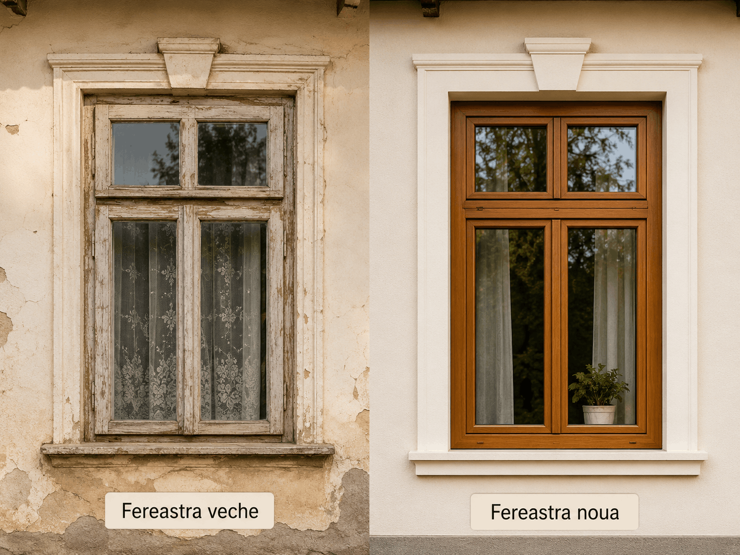 Ferestre din lemn pentru case vechi: când păstrezi modelul original și când alegi o soluție modernă