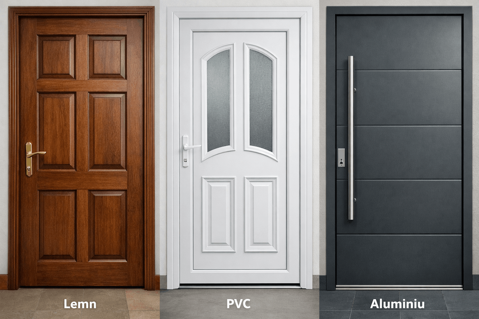 Comparație cost-beneficiu: tâmplărie lemn vs aluminiu vs PVC pe termen lung