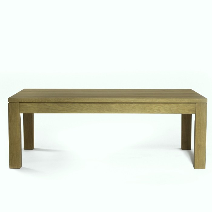 OAK FAMILY bench made of solid oak wood 160x35 cm for living room natural color [2]