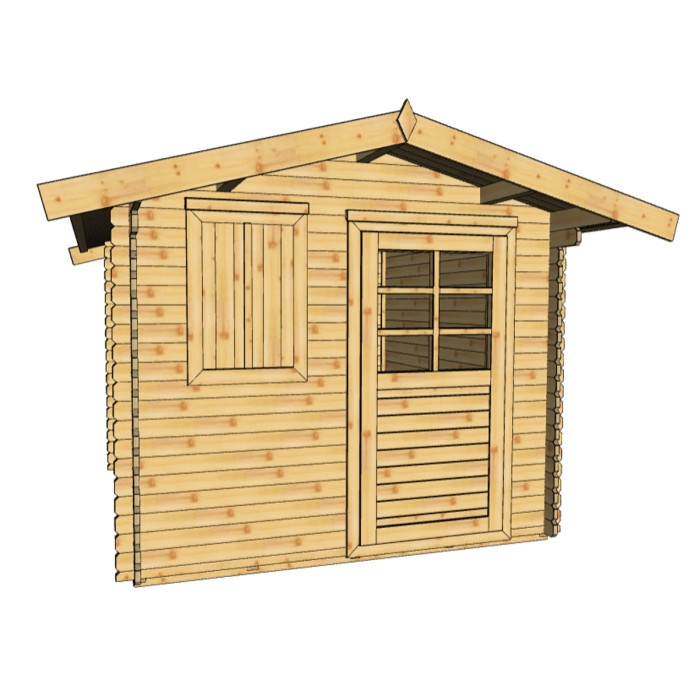 DANIELA - wooden garden house made of solid resinous wood [1]