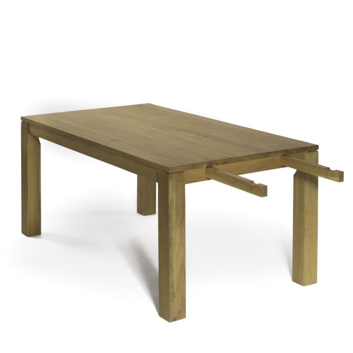 Extensie masa OAK FAMILY din lemn masiv de stejar  50x90 cm pentru living culoare natur [2]