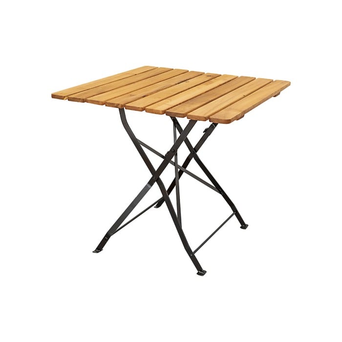 BISTRO CLASIC table made of acacia wood for garden or terrace natural color [2]