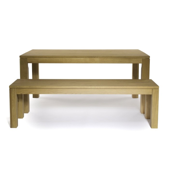 Masa OAK FAMILY din lemn masiv de stejar 160x90 cm pentru living culoare natur [4]