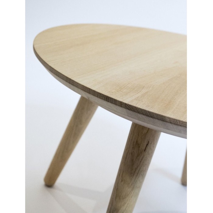 Kaffeetisch rund Anglia C2 aus massivem Eichenholz, Masse Ø70x40 cm, Farbe Natur [4]