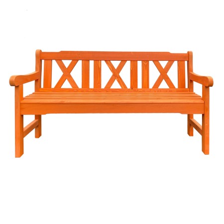 Banci de gradina - Banca BIG MARIO din lemn masiv de rasinos 163x57 cm 3 persoane pentru terasa sau gradina culoare cires