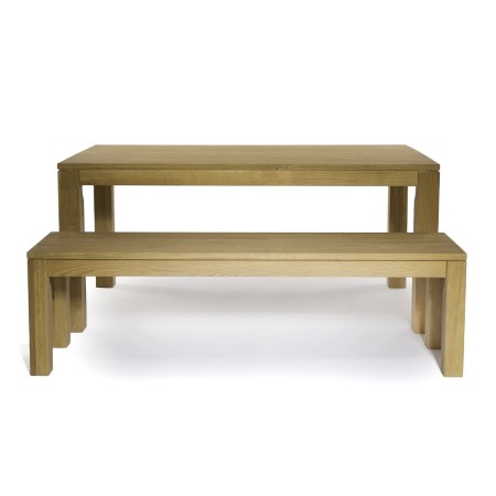 Banci living - Banca OAK FAMILY din lemn masiv de stejar 160x35 cm pentru living culoare natur