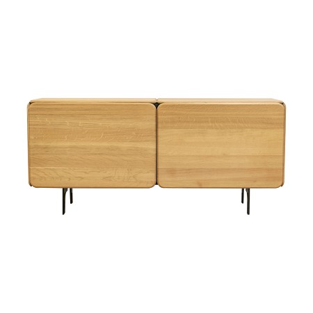 Comode - Comodă Round – 2 Module 160x40 cm din Stejar Natur - BucinMob