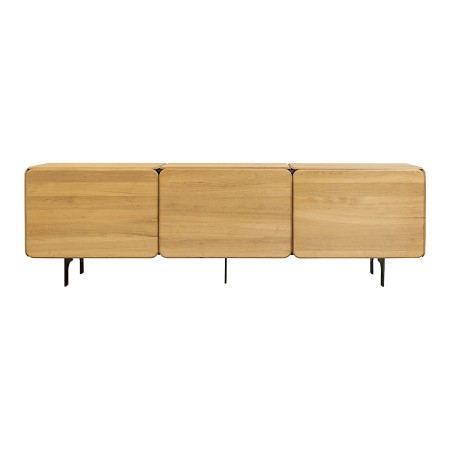 Round Sideboard – 3 Modules 240×40 cm Natural Oak | BucinMob [5]