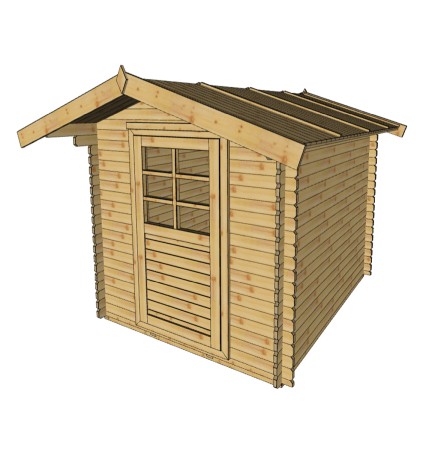 GARTENHÄUSER AUS MASSIVHOLZ - ELSA Gartenhaus aus Nadelholz