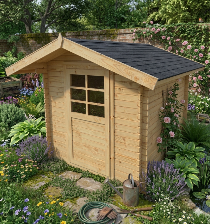 Căsuță Elsa – Lemn Masiv pentru Grădină, Stil Clasic - BucinMob [2]