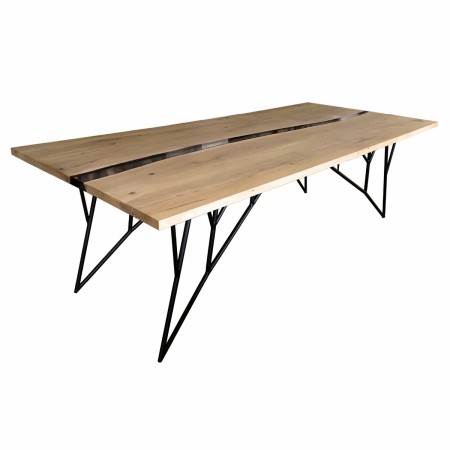 Mese living - Masă Stejar cu Rășină – 160x70 cm Natur pentru Living - BucinMob