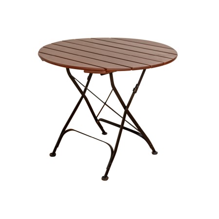 Garden tables - BISTRO CLASIC round table made of acacia wood for garden or terrace Ø92x73 cm brown color