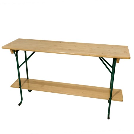 Garden tables - STEH table made of solid resinous wood for garden or terrace natural color