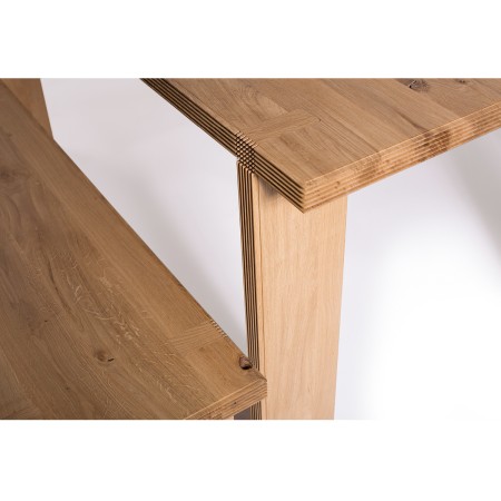Tradix Bench Solid Oak – Rustic Design for Living Room | BucinMob [1]