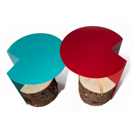 PACKMANN coffee table made of solid resinous wood 50x60 cm for living room natural color [4]