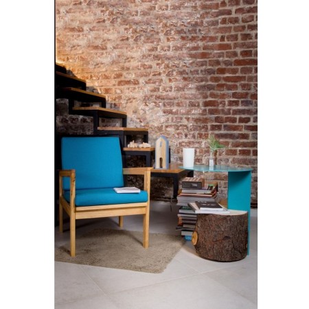 PACKMANN coffee table made of solid resinous wood 50x60 cm for living room natural color [1]