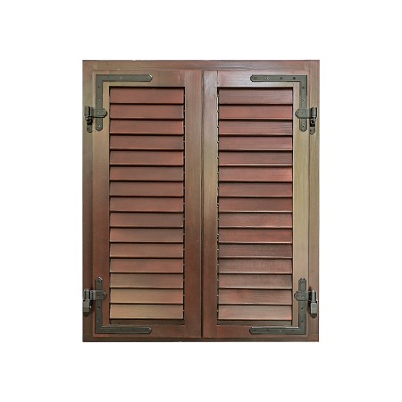 Obloane din lemn - Obloane Lemn cu Lamele Fixe – Protecție Elegantă pentru Ferestre - BucinMob