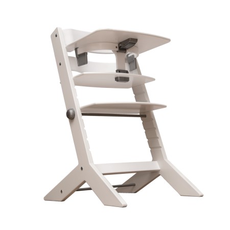 Mobilier pentru copii - Scaun inalt JOY KID din lemn masiv de fag pentru copii 45x62 cm culoare alba