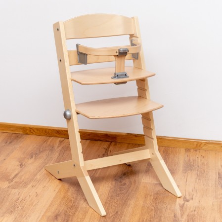 Scaun inalt JOY KID din lemn masiv de fag pentru copii 45x62 cm culoare natur [1]