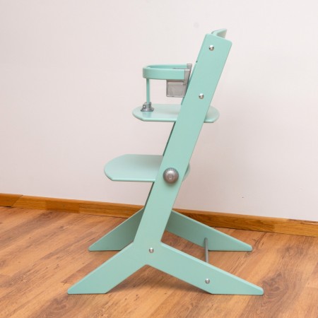 JOY KID Hochstuhl aus massivem Buchenholz für Kinder 45x62 cm Grüne Farbe [1]