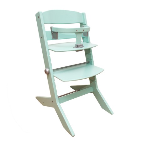 Mobilier pentru copii - Scaun inalt JOY KID din lemn masiv de fag pentru copii 45x62 cm culoare verde