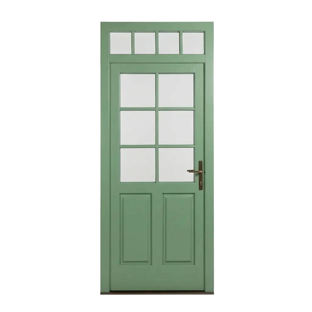 Usi de exterior din lemn stratificat - Ușă Exterior Molid 1000x2500 – Model 7 Triplustratificat Înalt - BucinMob