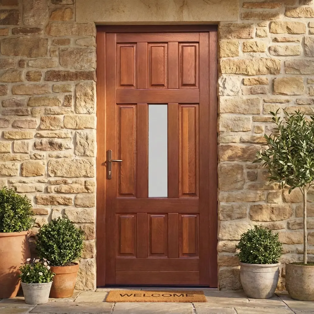 Außentür aus Eiche 1000×2000 – Modell 8 Dreischicht-Holz | BucinMob [1]