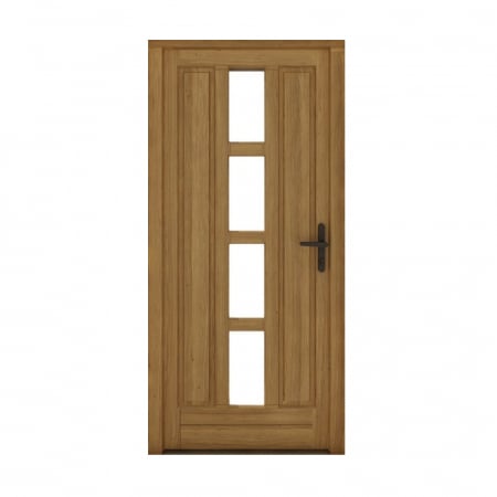 HOLZPRODUKTE AUS MASSIVHOLZ STAB- SCHICHTHOLZVERLEIMT - Außentür aus Fichte Dreischicht – Modell 11 Natürlich und Elegant | BucinMob