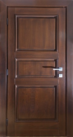 Tamplarie lemn stratificat - Ușă Molid Triplustratificat Exterior – Model 19 1000x2000 - BucinMob