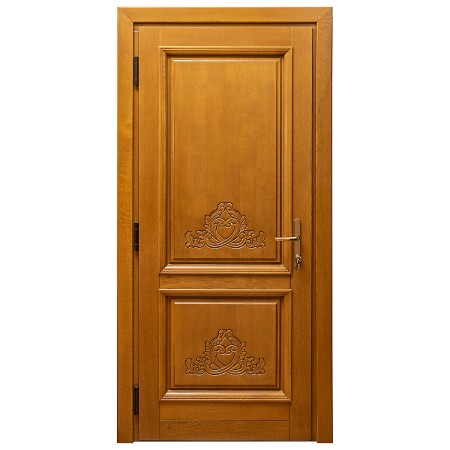 Usi de exterior din lemn stratificat - Ușă Exterior Stejar Triplustratificat – Model 32 Elegant și Durabil - BucinMob