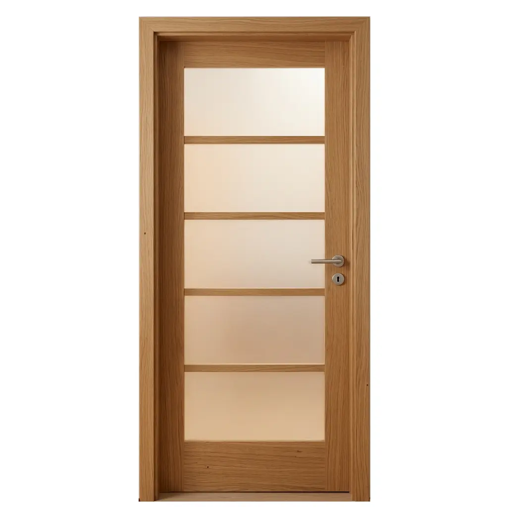 Tamplarie lemn stratificat - Ușă Interior Molid 1000x2000 – Model 2 din Lemn Stratificat - BucinMob