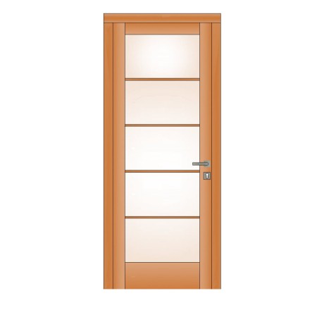 Usi de interior din lemn - Ușă Interior Molid 1000x2000 – Model 2 din Lemn Stratificat - BucinMob