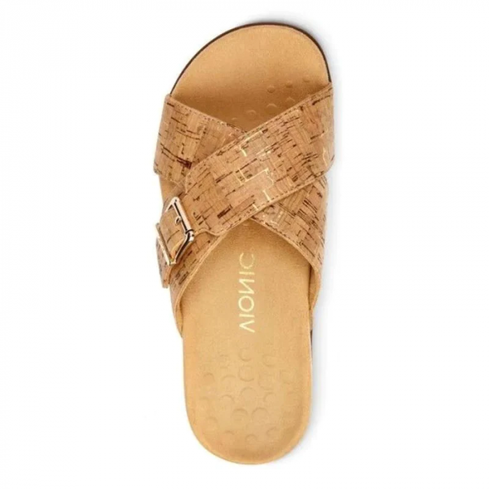 Papuci femei Vionic Rest Dorie Slide, Suport Ortopedic, Talpă Absorbant, [3]