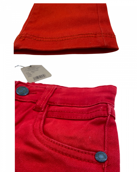 Blugi fete - culoare rosu, 4 ani/ 104 cm [2]