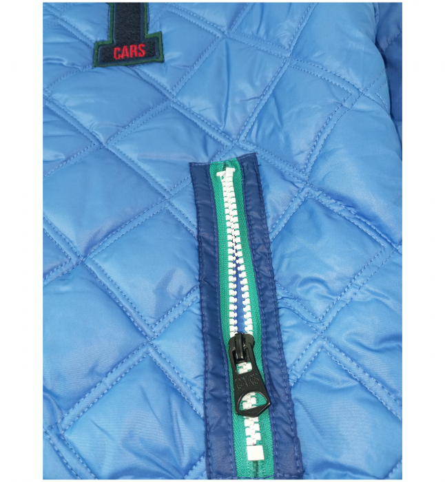 Geaca iarna baieti, Y-Cars, dungi contrastante, Albastru, 140 CM, 10 ani [8]