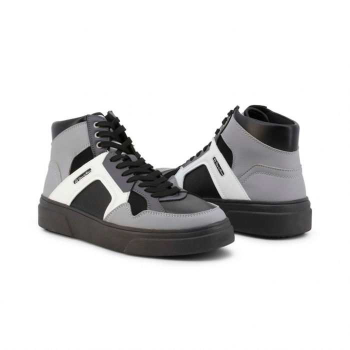 Pantofi sport barbati high top, NICK_BLACK-GREY [2]