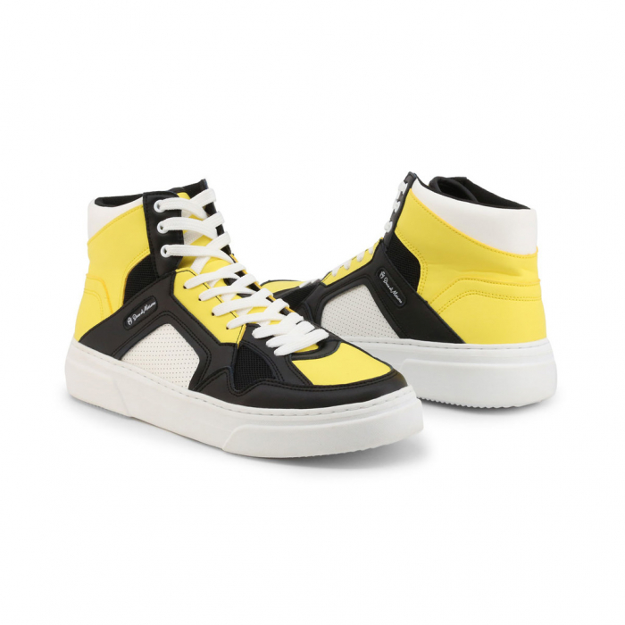 Pantofi sport barbati high top, NICK_BLACK-YELLOW [2]