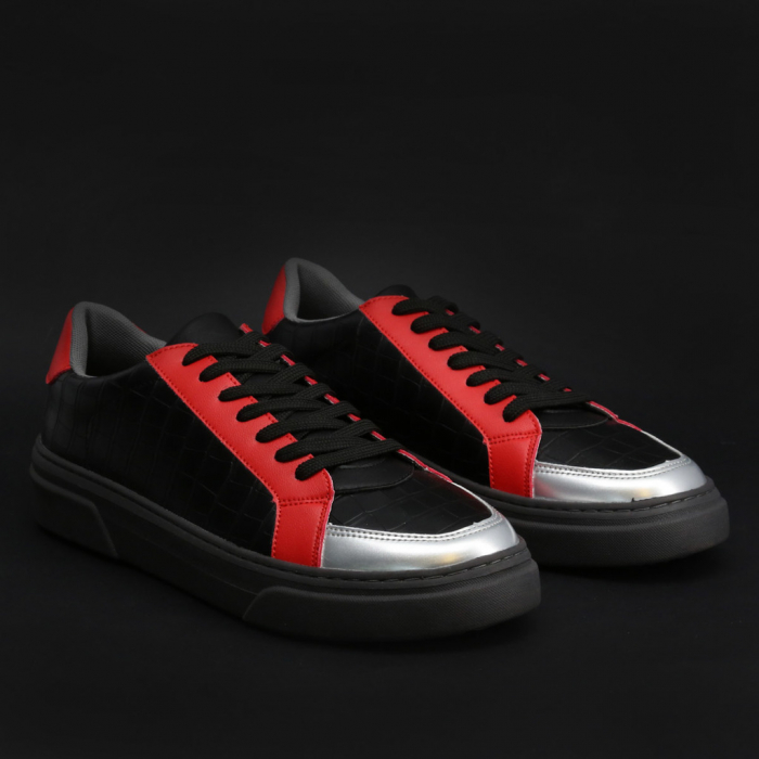 Pantofi sport barbati, NATHAN_CROC-BLACK [4]