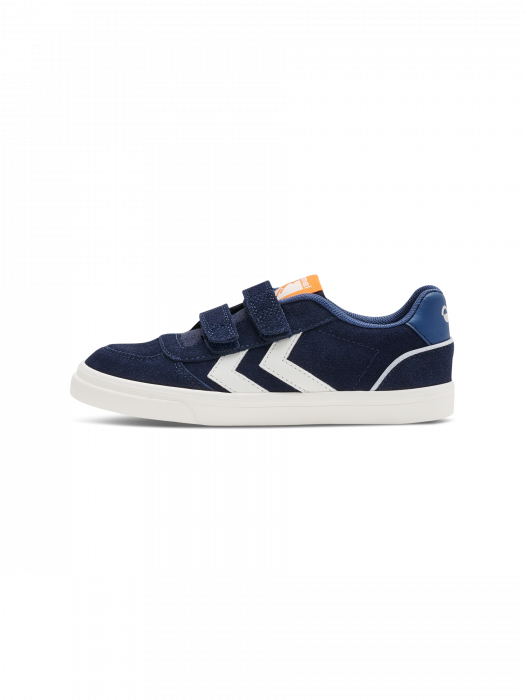 Adidasi piele pentru copii, Hummel, Stadil 3.0 JR Black Iris, inchidere velcro, [8]
