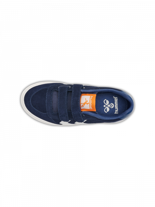 Adidasi piele pentru copii, Hummel, Stadil 3.0 JR Black Iris, inchidere velcro, [6]